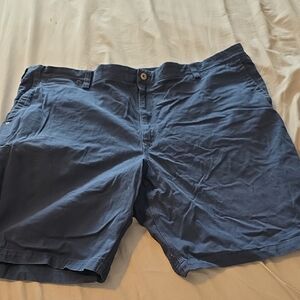 Duluth Trading Co Men's Blue Flat Front Shorts